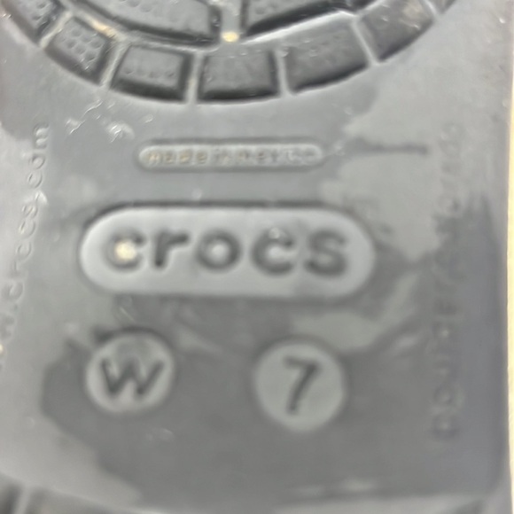 Crocs Black White Ballet Flat Sz 7. CR1867A - Picture 7 of 7